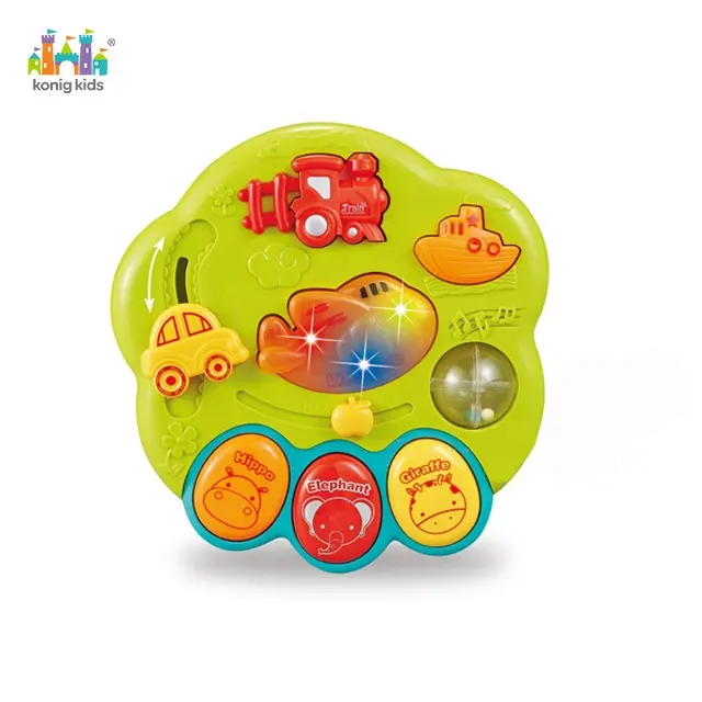 Konig Kids Juguetes Para Bebes Cartoon Plastic Toy Play Games Early Education Toy With Lights Music Babi Toy Educ