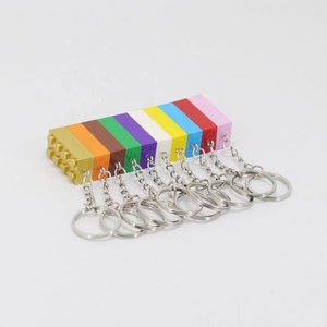 Llavero de Bloques de Construcción Personalizados 2x4, Anillo para Llaves con LOGO Personalizado, DIY MOC, Colgante para Bolso, Adorno para Coche, Pequeñas Piezas de Ladrillos de Alta Calidad - Product Image 2