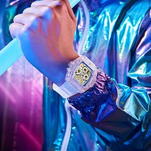 Montre carrée de luxe étanche pour homme, personnalisable, à quartz, pour affaires, sport et mode, avec bracelet à boucle. - Product Image 4