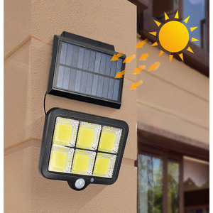 XINGSITE Outdoor Solar COB Wall <b>Light</b> 100W Waterproof PIR Motion <b>Sensor</b> Split Street Lamp for Garden Yard - Product Image 1