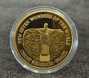 Nueva Moneda Conmemorativa de las Siete Maravillas del Mundo, Recuerdo de Metal Chapado en Oro, Obsequio Coleccionable de Perú, Grandes Edificios - Product Image 3