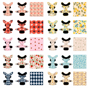 <b>Harness</b> Sets for Dogs New Unique Six-Piece Set Diving Fabric with Metal Fittings Custom Logo Adjustable No Pull OEM <b>Pet</b> Supplies - Product Image 3