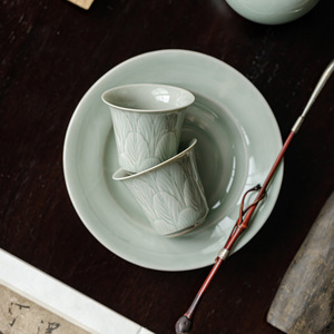Guanlan Banana Moonlight Ceramic <b>Teacup</b> Small Size Tasting Cup Porcelain Retro New Chinese Style Kung Fu Tea Set - Product Image 4