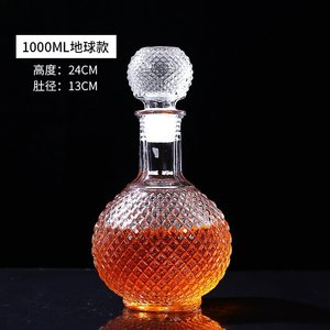 ขวดแก้วเปล่าทรงลูกโลก1000มล. พร้อมจุกแก้วสำหรับใส่เหล้า - Product Image 5