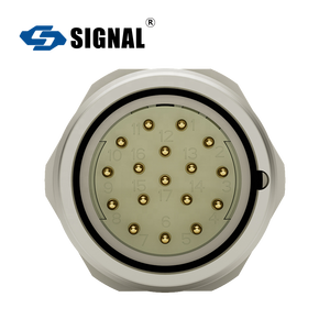 Промышленный разъем SIGNAL M23, 17-контактный, под пайку — металлическая сборка штекер-гнездо - Product Image 4