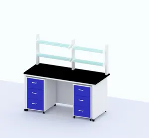 Factory manufacturer wholesale lab bench with granite tops adjustable work bench table castors for modular type lab bench