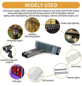 Vỏ nhôm nóng bán 12V 24V 48V cung cấp điện 100W 200W 300W 400W dẫn lái xe AC để DC biến áp cho <span class=keywords><strong>LED</strong></span> Strip ánh sáng - Product Image 6