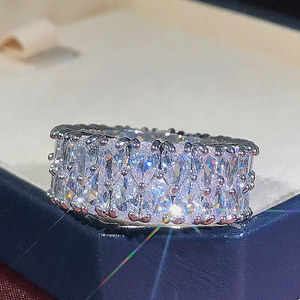 Anello a Doppia Fila a Forma di Goccia, Elegante Anello da Dito per Donne - Product Image 4
