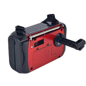 Factory Solar Hand Crank Portable AM FM SW Radio with A Telescopic Antenna with <b>LED</b> Flashlight and Multi Band Reception - Product Image 5