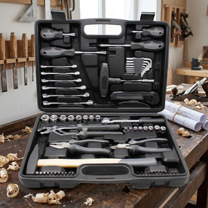 Wholesale Aotong 61PCS Carbon Steel Socket Wrench <b>Tool</b> Kit 1 Year Warranty Hard Case Packaging Customizable OEM for Home Use - Product Image 2