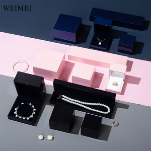 Weimei กล่องเครื่องประดับพร้อมไฟ LED, กล่องเครื่องประดับพร้อมจี้สร้อยคอต่างหูหนัง - Product Image 5