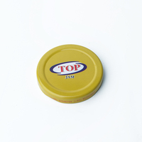 Capuchon en fer blanc de 63 mm pour bocaux en verre, miel, sauces, emballages alimentaires métalliques