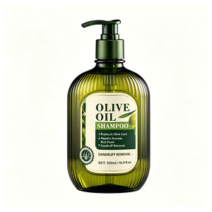Champú Natural de Aceite de Oliva para Control de Grasa y Volumen 500ml Anticaspa Calmante para la Picazón Repara el Cabello Seco y Quebradizo Acepta Personalización OEM - Product Image 1