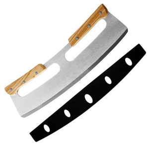 Double-handled pizza cutter, pizza shaker, <b>large</b> pizza cutter, commercial pizza cutter, nougat knife, baking tools - Product Image 5
