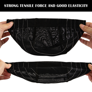 Bonnet dôme élastique extensible 4x4 5x5 13x4, doux <span class=keywords><strong>pour</strong></span> la peau, respirant, noir, <span class=keywords><strong>pour</strong></span> la confection <span class=keywords><strong>de</strong></span> perruques, <span class=keywords><strong>filet</strong></span> à perruque en maille respirant <span class=keywords><strong>pour</strong></span> la couture - Product Image 4