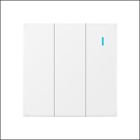 26 ans d'usine Interrupteur moderne Prises électriques Interrupteurs UK Standard Accessoires électriques pour la maison Interrupteurs muraux 3 groupes 1 voie