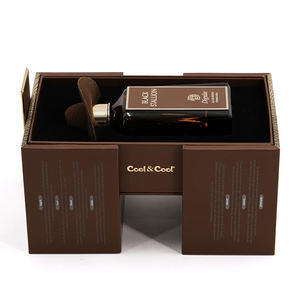 Boîte cadeau rigide à double porte en papier d'emballage de luxe en similicuir personnalisé avec insert en mousse - Product Image 2