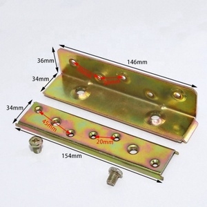 Modern 6-Inch Color Zinc Surface Treated 1.8mm Thickness Bed Hinge Furniture Hinges Easy Installation <b>for</b> Bedroom Application - Product Image 3