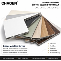 Panel Sarang Lebah Aluminium Tersedia Dimensi Kustom Tahan Api Sistem Panel Dinding Dekoratif