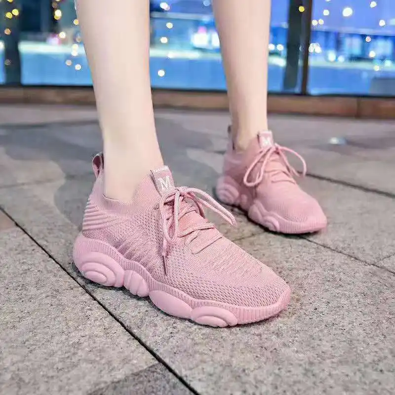 2019โรงงานที่กำหนดเองจีนขายส่งผู้หญิงรองเท้าลำลองแฟชั่นรองเท้าผ้าใบรองเท้า