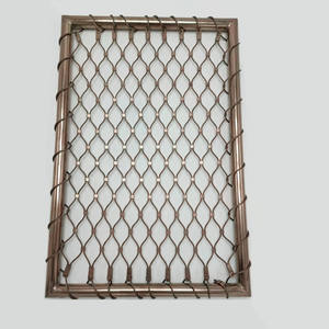 Balustrade en treillis métallique inox, maille de 40x40 mm, <span class=keywords><strong>filet</strong></span> flexible pour la sécurité des escaliers et des balcons - Product Image 6
