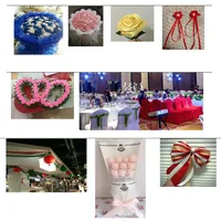 Ruban en satin simple face de 50 mm (2 pouces) pour bouquets de fleurs, emballage cadeau, nœuds faits main, Noël, mariage, fête