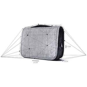 Trousse de toilette de voyage avec séparation pour articles secs et humides, organiseur de toilette, sac de toilette portable pliable, sac de maquillage suspendu pour voyage - Product Image 4