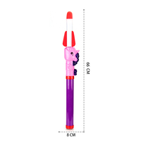 Jeu de tir de fusées Licorne 24 pouces en EVA, lanceur de fusées, jouet interactif éducatif d'extérieur, ensemble de jeu pour enfants, jouets en gros