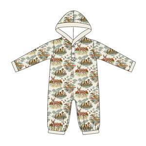 Ropa Infantil Occidental Personalizada de Boutique, Pijamas para Bebés, Sudadera con Capucha, Mono, Ropa de Dormir al por Mayor, Ropa para Hermanos Recién Nacidos, Nuevos Estilos - Product Image 2