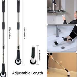 Ensemble <span class=keywords><strong>de</strong></span> brosses <span class=keywords><strong>de</strong></span> nettoyage <span class=keywords><strong>de</strong></span> douche sans fil avec 8 têtes remplaçables, vente en gros d'usine, brosse électrique rotative pour salle <span class=keywords><strong>de</strong></span> bain - Product Image 3