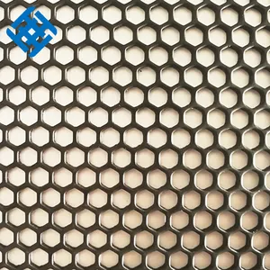 Aluminium Facade Cladding Perforated Hexagon Honeycomb Panel Sheets Perforated Steel Sheet