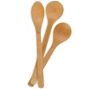 Bamboo Serving Spoons Set Large Small Eco Friendly <b>Kitchen</b> Cooking Utensils Daily Use - Product Image 1
