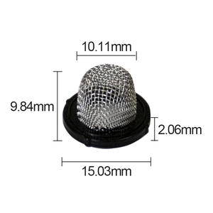 Joint de filtre d'écran de tuyau d'arrosage de pommeau de douche. Kit de rondelle de tuyau de filtre à eau en acier inoxydable pour écran de plomberie en pouces - Product Image 3