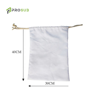 Sacs cadeaux de Noël en toile Prosub avec cordon de serrage, sublimation, logo personnalisé imprimé, sac du Père Noël