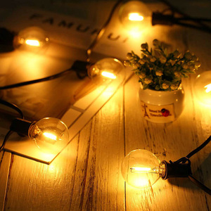 25FT 50FT G40 Ball Bulb String Outdoor Waterproof Garden Fairy Garland Christmas Party Terrace Decorative Lights - Product Image 3