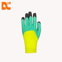 Gants de travail en latex XL, imperméables, de sécurité, avec poignets élastiques, doigts renforcés, usage général, construction, manutention