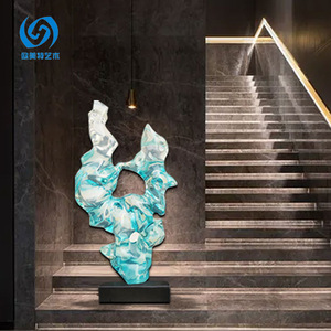 Modern Minimalist Transparent Resin Sculpture 400x200x720mm Artistic Home Decoration Ornament For Living Room Hotel <b>Crafts</b> - Product Image 4