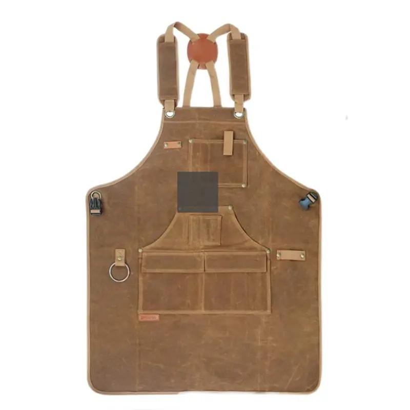 US Thick Canvas Schürze Multifunktion ale Taschen friseur Holz bearbeitung Overalls Küchen reparatur Reinigungs werkzeuge Auto mechaniker Schürze