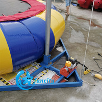 Jeu de bungee gonflable 10mL*5mW*6mH avec ceinture de sécurité en PVC et acier, modèle FC--Bungee-1 pour utilisation en parc d'attractions - Marque FunCity