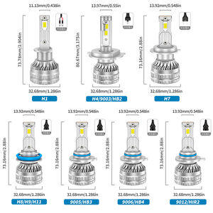 <span class=keywords><strong>R11</strong></span> Super brillante automotriz LED faros último diseño 6000K Color H1 H4 H7 H11 9005 9006 9012 coche LED bombillas ventilador - Product Image 6