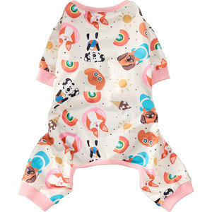 Mono de pijama de poliéster suave para perros con bonitos patrones estampados, ropa de dormir ligera para mascotas para cachorros y gatos, ropa para todas las estaciones - Product Image 5