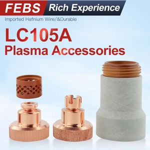 Febs para Lincoln LC105 105A CNC Plasma <span class=keywords><strong>Cutting</strong></span> <span class=keywords><strong>Torch</strong></span> Consumibles Copper Shield Cup para soldadura Suministros de soldadura - Product Image 3