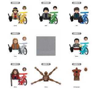 Figuras de Bloques de Personajes de Películas Montauk Upside Down, Vecna, Demogorgon, <span class=keywords><strong>Eleven</strong></span>, Muñecos de Acción, Ladrillos, Juguetes Coleccionables para Niños, Regalo - Product Image 1