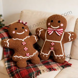 Cojín de Sofá con Forma de Hombre de Jengibre Navideño Nanshen NS250714, Cojín de Poliéster con Forma de <span class=keywords><strong>Galleta</strong></span>, Tamaño Personalizado de Fábrica, Gran Venta - Product Image 3