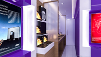 Diseño Moderno para Tienda de Electrónica, Muebles para Exhibición de Computadoras, Diseño de Tienda de Computadoras para Mostrar Teléfonos