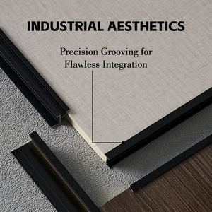 3D <span class=keywords><strong>PVC</strong></span> Faux gỗ tấm Tường cho phòng tắm & phòng tập thể dục không thấm nước chống cháy thiết kế hiện đại 120x240cm khách sạn trang trí nội thất - Product Image 2