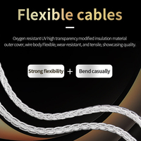 Kabel Data Audio USB kabel Decoding ke B USB-A OCC berlapis perak kelas atas kabel koneksi dekoder DAC berlapis emas pria