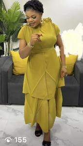 Abito plissettato irregolare Miyake da donna di grandi dimensioni in pizzo e pizzo gonna lunga <span class=keywords><strong>Spot</strong></span> all'ingrosso OEM <span class=keywords><strong>abbigliamento</strong></span> personalizzato produttore - Product Image 3