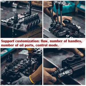 FLYBY P80 ручной направляющий клапан 5 катушек гидравлические секционные регулирующие клапаны для вилочного погрузчика - Product Image 5