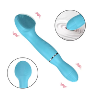 Meistverkauftes Gesichtsreinigungsgerät Sexspielzeug Stoßvibrator Schönheitsbürste für Frauen 10-Gang G-Punkt-Vibration USB